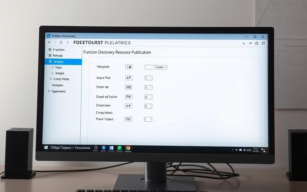 function discovery resource publication settings